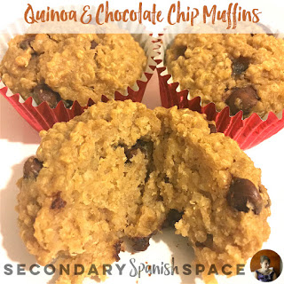 quinoa chocolate chip muffins