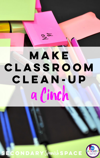 make classroom clean-up a cinch
