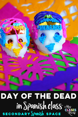 Day of the Dead in Spanish class - shared on Secondary Spanish Space