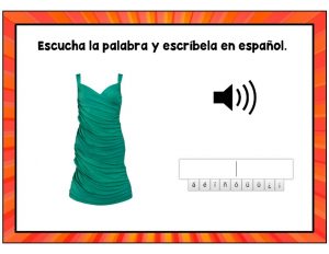 Spanish Clothing Boom Cards
