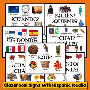 Spanish Question Words Signs
